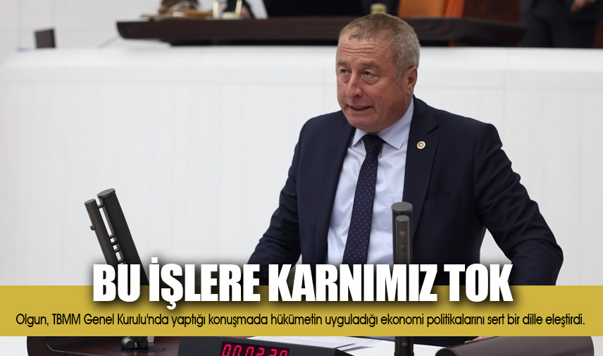 Olgun: Bu işlere karnımız tok